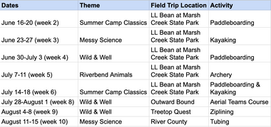 camp tb schedule revised 5 13 25